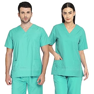 is indosurgicals unisex scrub suit for surgeons hospital ot dress 2xs baby pink