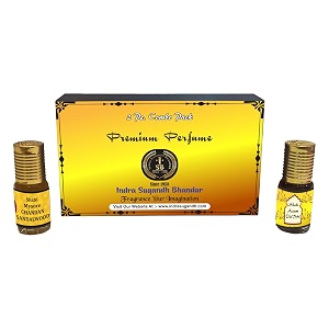 indra sugandh bhandar attar for men amp women original shahi royal sandal and original shahi oudh 48 hours long lasting 3ml roll on box gift set pack of 2