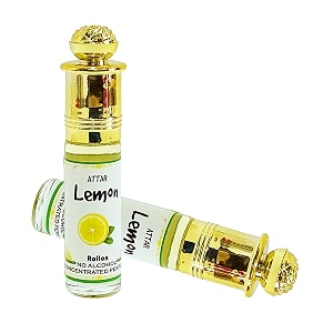 indra sugandh bhandar fruity collection lemon attar for men amp women  citrus perfume oil  lemon scent profile  alcohol-free ittar  6ml roll-on