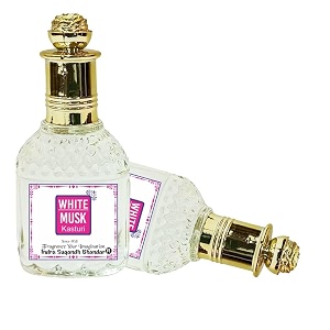 indra sugandh bhandar white musk kasturi attar for men amp women  perfume oil  alcohol-free ittar  25ml roll on bottle  fragrance name white musk kasturi  pack of 1