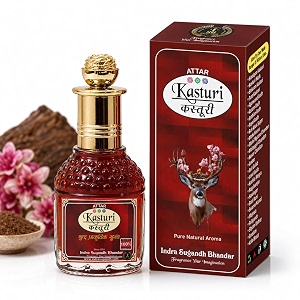 indra sugandh bhandar attar liquid for menwomen real kasturi with kasturi days combination 24 hours long lasting musky fragrance 25ml rollon pack