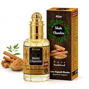 indra sugandh bhandar liquid attar for menwomen shahi chandan real sandalwood long lasting fragrance 12ml rollon pack