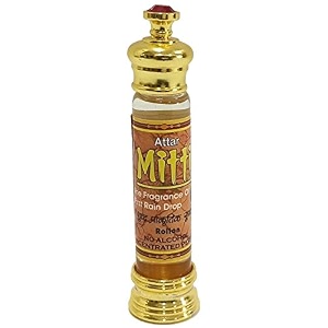 indra sugandh bhandar attar for menwomen mitti gil - first drops of rain handmade petrichor natural bhapka process 24 hours long lasting fragrance 12ml salai fancy pack