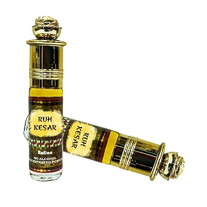 indra sugandh bhandar attar for menwomen ruh kesar zafran real spanish saffron long lasting fragrance oil 6ml rollon pack