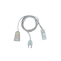 INDRICO 2 Pin Blub Holder with Plug Flexible Cable Wire for Lamp Hanging with On/Off Switch for Home Wall Décor, Diwali Christmas Decoration Multi Color PVC (Pack of 2, 3 Meter Wire)