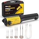 Induction Heater 1200W, Magnetic Heat Tool Kit for Automotive Bolt Removal with 6 Coils and LED Light for Rusted Suspension and Exhaust Repair,Yellow