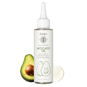 indulgeo essentials 100 natural cold pressed avocado oil for skin amp hair  hair oil for hair growth avocado body amp face oil for glowing amp dry skin  hydrates and repairs skin tissue amp promotes hair growth  for men women amp new born baby 100ml
