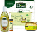 Indus Valley Bio Organic Hair Regrowth Pack, comprises of Hair Ultima Spa, Almond Oil and Rosemary Essential Oil - Special Hair Care Combo Gift Pack (3 Items in the set)