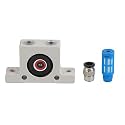 Pneumatic Air Vibrator, Ball Type Industrial Turbine Vibrator with Muffler, Aluminum Alloy Air Vibrator for Foundry Hopper Conveyor Silo, Adjustable Vibration Force and Frequency