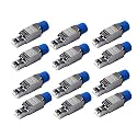 Industrial Cat8 RJ45 Connectors 12-Pack