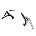 INEFABLE Guitar Metal Capo One Handed Quick Change For Ukulele, Electric & Acoustic Guitars (Green - Pack Of 1)