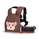 Ineffable Safety Belt for Two Wheeler with Reflective Strips,Portable Seat Belt Children Motorcycle Harness for Bikes, Adjustable Safety Harness for Boys Girls (2-12Years),Brown