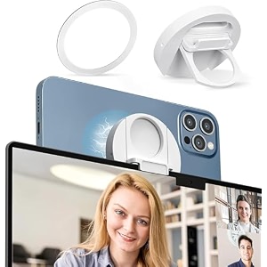 casebase inevit aluminium laptop mount mag-safe phone holdermacbook magnetic mobile stand for i-phone 12 13 14 15 series and all other devicesfixed cc white