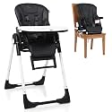 INFANS 4 in 1 High Chair–Booster Seat, Convertible Highchair w/Adjustable Height and Recline,Removable Tray,DetachableCushion, Installation-Free,Simple Fold for Baby, Infant&amp; Toddler