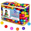 4cm Kids Soft Plastic Balls for Pool Pit & Ocean Without Sharp Edges and Non-Toxic Plastics for Toddler Baby Play Tents & Tunnels Indoor (Multicolour, Pack of 408)