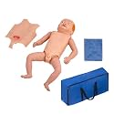 Infant Patient Care Manikin - Premium Medical Model for Intubation, Gastric Lavage, Enema, & Catheterization Training Multifunctional Infant Human Simulator for Student/EMT Education