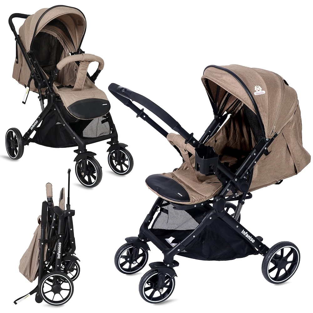 Pram Reverse Handle Infantso GlideX Premium Baby Stroller / Pram, Reversible Handle, One ...