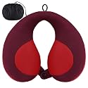 INFANZIA Kids Travel Neck Pillow, Chin Support for Car Seat & Plane, Red
