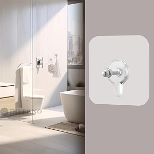 inferno 20 pieces self adhesive 6mm nail wall hook for hanging frame wall clock heavy duty transparent hook