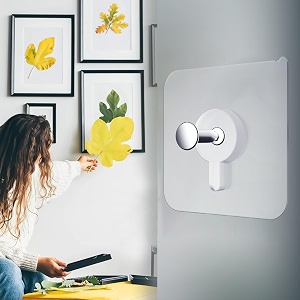 inferno 10 pieces self adhesive 6mm photo wall hook for hanging frame wall clock heavy duty transparent hook