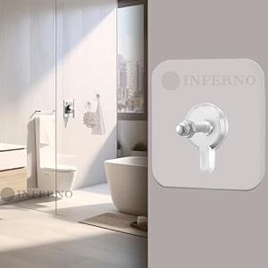 inferno 10 pieces self adhesive 6mm nail wall hook for hanging frame wall clock heavy duty transparent hook