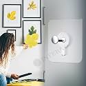 INFERNO 10 Pieces Self Adhesive 6mm Photo Wall Hook for Hanging Frame, Wall Clock Heavy Duty Transparent Hook