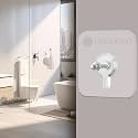 INFERNO 2 Pieces Self Adhesive 6mm Photo Nail Wall Hook for Hanging Frame, Wall Clock Heavy Duty Transparent Hook