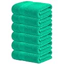 Infinitee Xclusives 100% Cotton Hand Towels for Bathroom - Set of 6