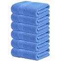 Infinitee Xclusives 100% Cotton Hand Towels for Bathroom - Set of 6