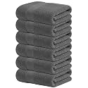 Infinitee Xclusives 100% Cotton Hand Towels for Bathroom - Set of 6