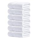 Infinitee Xclusives 100% Cotton Hand Towels for Bathroom - Set of 6