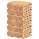 Infinitee Xclusives 100% Cotton Hand Towels for Bathroom - Set of 6