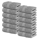 Infinitee Xclusives 100% Cotton Luxury Wash Cloths for Showering - 12 Pack