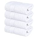 Infinitee Xclusives 100% Cotton Luxury Wash Cloths for Showering - 4 Pack