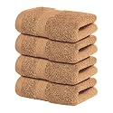 Infinitee Xclusives 100% Cotton Luxury Wash Cloths for Showering - 4 Pack