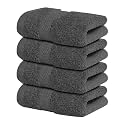 Infinitee Xclusives 100% Cotton Luxury Wash Cloths for Showering - 4 Pack