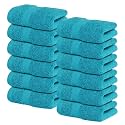 Infinitee Xclusives 100% Cotton Luxury Wash Cloths for Showering - 12 Pack