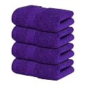 Infinitee Xclusives 100% Cotton Luxury Wash Cloths for Showering - 4 Pack