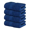 Infinitee Xclusives 100% Cotton Luxury Wash Cloths for Showering - 4 Pack