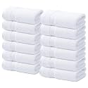 Infinitee Xclusives 100% Cotton Luxury Wash Cloths for Showering - 12 Pack