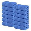 Infinitee Xclusives 100% Cotton Luxury Wash Cloths for Showering - 12 Pack