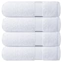 Infinitee Xclusives 100% Ring-Spun Cotton Bath Towels for Bathroom - Pack 4