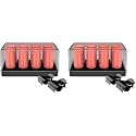 INFINITIPRO BY CONAIR Color Changing Hot Rollers for Long, Medium, and All Hair - Hair Curler - Hair Roller Clips Included - 1 1/2-inch and 1 1/4-inch Rollers (Pack of 2)