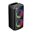 iNFiRe Tunebox 30W Bluetooth Speaker | RGB Lights | TWS Pairing | Wired Mic Support | BT 5.3 | AUX/USB/TF | 2.0 Channel Portable Wireless Speaker (Black)