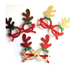 infispace christmas glitter reindeer antler glasses frame goggles for boys amp girls