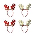 Infispace Reindeer Velvet Antlers Headband/Santa Hat Headgear for Christmas Xmas Party