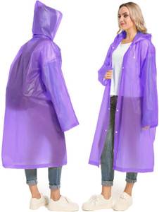 infispace solid women raincoat