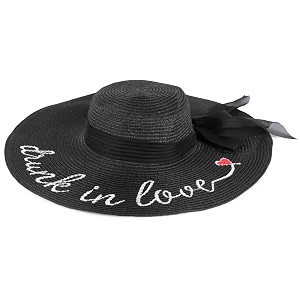 infispace women39s embroidered straw sun hat with fringe and ribbon  ladies wide brim vacation beach sunscreen hat spf-50