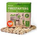 Inflame Fire Starters 130 pcs - Fire Starters for Campfires, Charcoal, BBQ