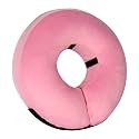 Inflatable Dog Cone Collar-Soft Protective Cone for Dogs After Surgery,Dog Donut Collar for Large Medium Small Dogs and Cats (Pink,Small)